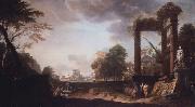 Marco Ricci Classical capriccio of Rome oil on canvas